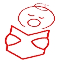 Angelic chorister line-art